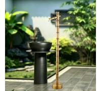Columna de Agua de Jardín Totalmente de Cobre,Fuente Jardín Exterior, Jardines, Patios Traseros y Granjas