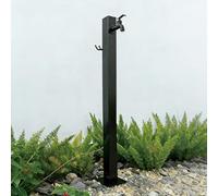 Columna de Agua Exterior a Prueba de heladas, Soporte Independiente para Manguera de jardín de Acero Inoxidable 304 con grifos de latón, para Patio, jardín, Entrada Lateral e Inferior.