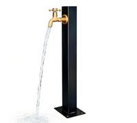 Columna de Agua Exterior con Grifo, Grifo de Pedestal de Acero Inoxidable, Grifo de jardín Vertical Independiente, Grifo de Agua de hidrante montado en el Suelo para Lava