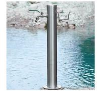 Columna de Agua Exterior de Acero Inoxidable con Grifo anticongelante, Soporte de Manguera de hidrante para Montaje en Suelo, Grifo de Fuente de Agua de jardín Duradero,