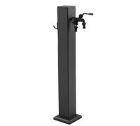 Columna de Agua Exterior de Acero Inoxidable con Grifo - Soporte para Manguera de jardín de 60 cm para Montaje en Suelo, Resistente a Las heladas, Grifo Inoxidable para p