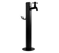 Columna de Agua Independiente de Acero Inoxidable para jardín con Grifo - Soporte Duradero para Manguera de Exterior para riego y Lavado, Poste con Grifo de Agua para Mon
