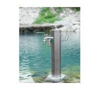 Columna de agua independiente for exteriores con grifo anticongelante, poste de grifo de acero inoxidable montado en el piso, soporte de espiga de jardín for riego y lavado de autos(STANDARD)
