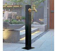 Columna de agua independiente para exteriores, grifo de agua para patio exterior anticongelante y sin escarcha, grifo de agua de acero inoxidable de columna vertical para montaje en suelo para riego d