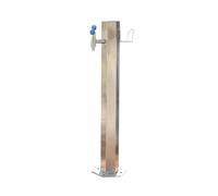 Columna de agua para exteriores con grifo, columna de agua de jardín de acero inoxidable, resistente a las heladas, función de agua vertical para uso en exteriores, columna de agua para decoración de