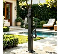 Columna de agua para exteriores con grifo, poste de espiga de agua vertical de acero inoxidable, hidrante de jardín a prueba de heladas para lavado de riego de césped de jardín(A,Height: 95cm/37.4in)