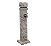 Columna de agua para exteriores, grifo de jardín de doble salida, resistente a las heladas, fuente de riego para patio para uso en el parque