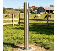 Columna de agua para exteriores montada en el piso, grifo de agua independiente con espiga de latón, pilar de agua vertical resistente a la intemperie para construcción(B,Height: 86cm/33.9in)