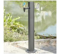Columna de agua para exteriores resistente a la congelación con pistola de pulverización y grifo de cobre, ideal para riego de jardín y soluciones de riego fáciles