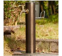 Columna de Agua para Grifo, Columna de Agua Independiente para Exteriores - 20,5 x 50 cm, hidrante para Fuente de riego de jardín, Grifo anticongelante para decoración de paisajes, Soporte p