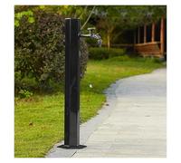 Columna de agua para grifo de jardín independiente, poste de riego con grifo anticongelante para exteriores con rociador/grifo de latón, solución de almacenamiento de sopor,B-Side water ingress