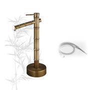 Columna de agua para grifo independiente para exteriores, fuente de espiga anticongelante para jardín, patio vertical y patio trasero, 695 mm de altura, perfecta para cualquier espacio al aire libre