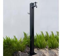 Columna de agua para jardín al aire libre con grifo, función de agua cuadrada independiente, base gruesa, fácil instalación para jardines y parques (acabado D)