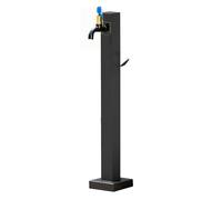 Columna de agua para jardín al aire libre, hidrante de jardín de acero inoxidable, poste de grifo a prueba de congelación, dispensador de grifo de agua de pilar de fuente(Estilo 4,Height: 95cm/37.4in)