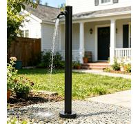Columna de agua para jardín,Columna de Agua Vertical Independiente para Jardín,con llave grifo y conexión,grifo de acero inoxidable resistente a las heladas,para el lavado de coches y el riego Negro