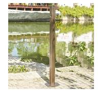 Columna de agua para jardín, columna redonda para grifo de jardín, con grifo de cobre macizo, columna de agua para jardín resistente a las heladas invernales, para riego y ,Without Faucet-33.8*2.5in