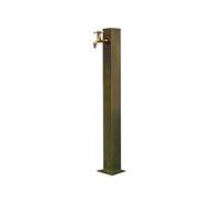 Columna de Agua para Jardín de Acero Inoxidable, Fuente Exterior con Grifo de Cobre, Poste de Agua Anticongelante para Patio y Villa(C,65cm/25.5in)