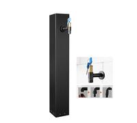 columna de agua para jardín exterior, Columna de agua jardín vertical acero inoxidable, grifo latón(Black 3)