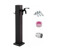 columna de agua para jardín exterior, Columna de agua vertical acero inoxidable for jardín al aire libre con grifo negro 12-15x60-80cm(A,15 * 60cm/5.9 * 23.6in)
