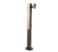 columna de agua para jardín exterior, Columna de agua vertical for jardín acero inoxidable 304 con grifo y soporte for manguera en negro, gris(Gray 7)