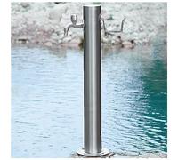 Columna de Agua para jardín Exterior con Grifo - Poste de Acero Inoxidable anticongelante con Grifo, Soporte para Manguera de hidrante, Fuente para Uso en el jardín (20,5