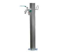 columna de agua para jardín exterior, Lavado de riego grifo doble vertical columna agua jardín acero inoxidable(86X20.5cm)