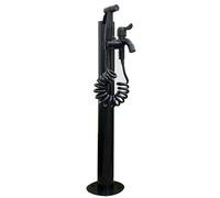 columna de agua para jardín exterior, Soporte de manguera montado en el suelo acero inoxidable con columna agua for jardín vertical(G)