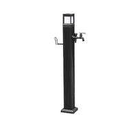 Columna de agua solar LED para grifo al aire libre, fuente vertical de jardín, iluminada, función de agua independiente, boca de incendios, riego de patio, salida única alta (larga)