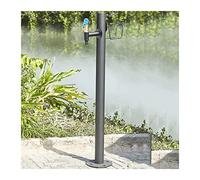 Columna de Agua Vertical cilíndrica para jardín de Acero Inoxidable 304, hidrante Vertical para tubería de Agua anticongelante y antigrietas para Exteriores, con Cubierta,Double Outlet-33.8 * 2in