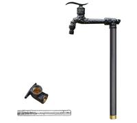 Columna de Agua Vertical cilíndrica para jardín - Tubería de Agua Exterior anticongelante de 81 cm con Grifo de latón, Montaje en Suelo, Resistente a la Intemperie para jardín y pa