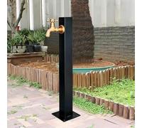 Columna de Agua Vertical Cuadrada de Acero Inoxidable 304 para Exteriores, Soporte para Manguera de Grifo Resistente a Las heladas para jardín, Poste Duradero para Suministro de Agua en el p