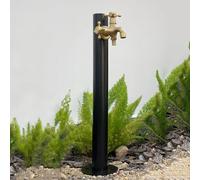 Columna de agua vertical de acero inoxidable 304 para jardín, soporte de manguera independiente con llave bloqueable, dispensador de agua resistente a las heladas, perfecto para necesidades de