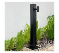 Columna de agua vertical de acero inoxidable 304: soporte duradero para manguera de jardín con grifo con cierre, dispensador de agua anticongelante para exteriores, accesorio esencial para u