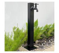 Columna de agua vertical de acero inoxidable 304: soporte duradero para manguera de jardín con grifo con cierre, dispensador de agua anticongelante para exteriores, accesorio esencial para u