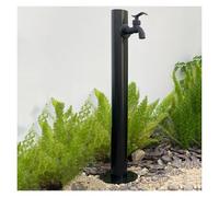Columna de agua vertical de acero inoxidable 304: soporte duradero para manguera de jardín con grifo con cierre, dispensador de agua anticongelante para exteriores, accesorio esencial para u