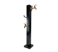 Columna de Agua Vertical Independiente para jardín Exterior con Grifo de Cobre, Soporte Cuadrado para Manguera y dispensador de Agua de Suelo para riego de jardín.