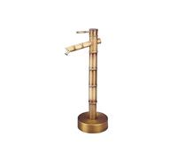 Columna de Agua Vertical Independiente para Jardín, Grifo Anticongelante para Exteriores, Fuente Patio(Gold A,51.5cm/20.3in)