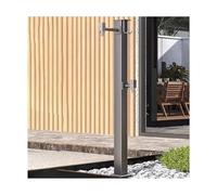 Columna de agua vertical para jardín con grifo de doble salida y soporte de manguera para patio y patio