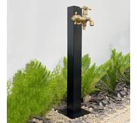 Columna de Agua Vertical para jardín de Acero Inoxidable 304 con Grifo Doble, Grifo Exterior Resistente a Las heladas, dispensador de Agua Duradero para jardín Que facilita el Acceso al Agua