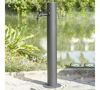 Columna de Agua Vertical para jardín Exterior de Acero Inoxidable 304 - Grifo de Montaje en Suelo Duradero, Resistente a Las heladas y a Prueba de Escarcha para decoració
