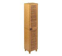 AC-Deco - Columna de Almacenamiento (34 x 24 x 170 cm, bambú, 34 x 24 x 170 cm) 170 cm