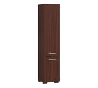 Columna de baño akord fin wenge 30 cm 2 puertas frente en color wenge 5 estantes 30x30x140 cm