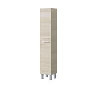 ARKITMOBEL Columna de baño Athena acabada en Color Roble 2 Puertas y 1 cajón 182x35x31 cm