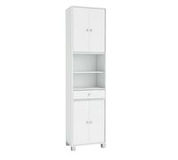 Columna de baño bikini armario blanco aseo con cajón alta capacidad de almacenaje 196x51x33 33 cm