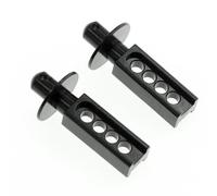 Columna de carcasa delantera de aleación de aluminio para coche TRAXXAS 1/16 Mini E-REVO Mini Slash RC Car (negro)