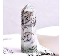 Columna de cristal natural de cuarzo mineral de roca de cuarzo con punta de cristal arco iris varita de decoración del hogar, piedra, jade, 60-70 mm