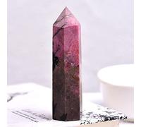 Columna de cristal natural de cuarzo mineral de roca, espécimen de cristal de cuarzo arco iris, varita de decoración del hogar, cuarzo rosa, 60-70 mm