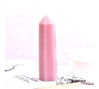 Columna de cristal natural de cuarzo mineral de roca, espécimen de cristal de cuarzo arco iris, varita de decoración del hogar, ópalo en polvo, 70-80 mm