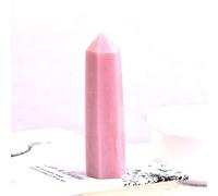 Columna de cristal natural de cuarzo mineral de roca, espécimen de cristal de cuarzo arco iris, varita de decoración del hogar, ópalo en polvo, 60-70 mm