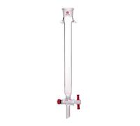 Columna de cromatografía flash con conexión: junta 19/22, apertura de válvula de PTFE de 2 mm, vidrio de borosilicato, sin placa de(C189322R)